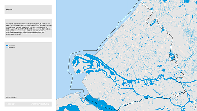 Basiskaart: Water in de Metropoolregio Rotterdam Den Haag